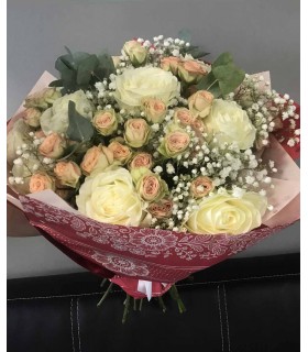Buchet White Roses
