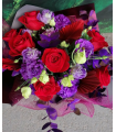 Buchet purple and red