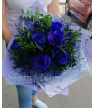 Buchet blue roses